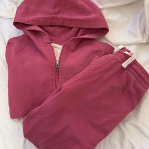 Hanna Andersson Kids' Berry Hoodie and Joggers Set